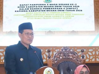 Bupati Muara Enim Jawab Pandangan Fraksi DPRD Soal Tiga Raperda Strategis