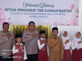 Kapolresta Tangerang Dampingi Ny. Ulfa Hengki Tinjau Kualitas MBG di SPPG Raksa 6 Kresek