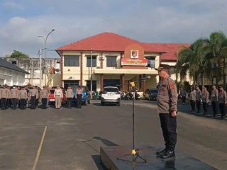 Hari Buruh Nasional, Polres Lubuklinggau Apel Gabungan Jaga Kantibmas