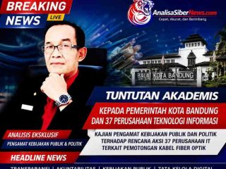 ASIA AFRIKA 2 JUNI: AKIBAT KEGAGALAN TATA KELOLA UTILITAS DIGITAL KOTA BANDUNG