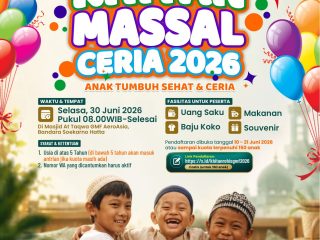 KHITAN MASSAL CERIA 2026: ROHIS GMF AeroAsia Targetkan Layani 150 Anak Secara Gratis