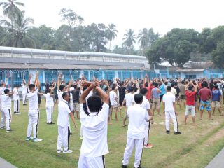 Sehat, Bugar, dan Bahagia: Lapas Kotaagung Semarakkan Akhir Pekan dengan Senam Bersama