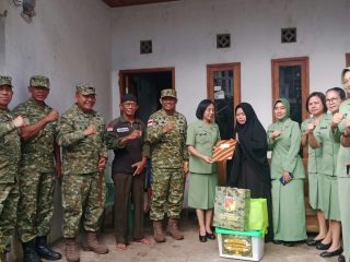 Sambut Hari Jadi Kodam XIII/Merdeka Ke-68, Dandim 1310/Bitung Dampingi Danrem 131/Santiago Gelar Anjangsana dan Bakti Sosial