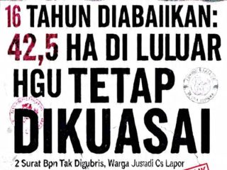 16 Tahun Sengketa Agraria Tak Kunjung Tuntas, Prof. Sutan Nasomal Dorong Pemerintah Turun Tangan