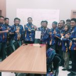 Kelompok pengurus DPC LSM Laskar NKRI Kecamatan Gunung Kaler.