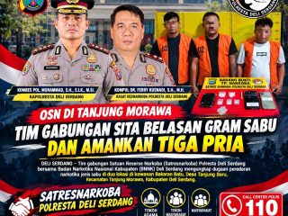 Satresnarkoba Polresta Deli Serdang Amankan Tiga Pria dalam Pengungkapan Dugaan Peredaran Sabu di Dua Lokasi