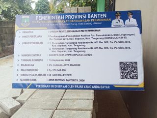 DIDUGA Ada Kekurangan dalam Pekerjaan Paving Block Tangerang Residence, CV Suhael Jaya Mandiri Diminta Klarifikasi