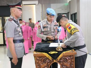 Rotasi Kasatbinmas dan Kapolsek, Polres Demak Gelar Sertijab Empat Perwira