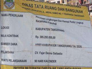 Pembangunan Halaman Kantor UPT Pakuhaji Disorot, Sejumlah Pengukuran Ketebalan Beton Dipertanyakan
